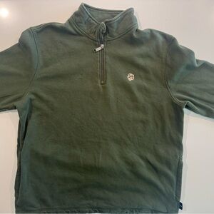 Ted Baker Olive Zip-Up Sweater Like New